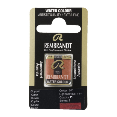 Rembrandt Professional Watercolor Half Pan -805 Copper