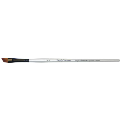 Daler Rowney Simply Simmons Mixed Media Brush - Short Handle, Angle Shader, Size 3/4"  DR255057075