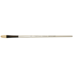 Daler Rowney Simply Simmons Oil/Acrylic Brush - Long Handle, Bristle Filbert, Size 6  DR255142006