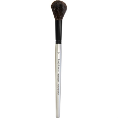 Daler Rowney Simply Simmons Mixed Media Brush - Short Handle, Black Goat Round Mop, Size 1"  DR255488100