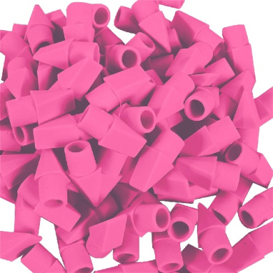General Grip Eraser Caps-144ct  GEN888R
