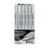 Pacific Arc Maxxliner Dual-tip Alcohol Marker Set 6cnt Warm Grays MX-S6W