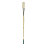 Daler Rowney Robert Simmons Signet Bristle Brush - Egbert Filbert, Long Handle, Size 8  DR222143008