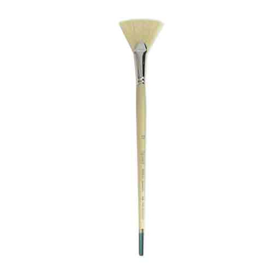 Daler Rowney Robert Simmons Signet Bristle Brush - Fan, Long Handle, Size 12  DR222146012