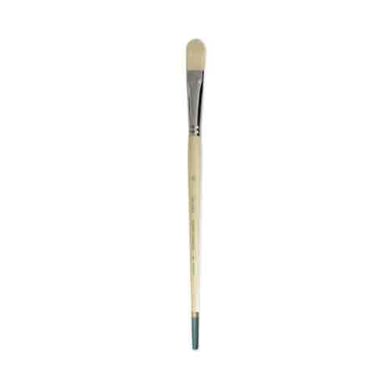 Daler Rowney Robert Simmons Signet Bristle Brush - Filbert, Long Handle, Size 10  DR222142010