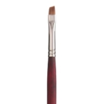 Princeton Velvetouch Series 3900 Synthetic Brush - Long Handle Angle Bright 6   PRN3900AB6