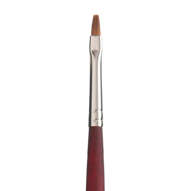 Princeton Velvetouch Series 3900 Synthetic Brush - Long Handle Flat 2   PRN3900F2