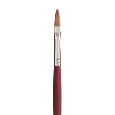 Princeton Velvetouch Series 3900 Synthetic Brush - Long Handle Filbert 6   PRN3900FB6