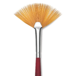 Princeton Velvetouch Series 3900 Synthetic Brush - Long Handle Fan 4   PRN3900FN4