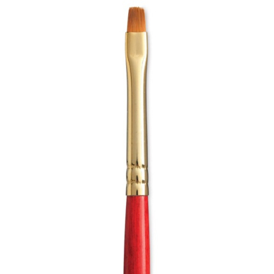 Princeton Heritage Series 4000 Synthetic Sable Brush - Long Handle Bright 0   PRN4000B0