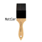 Princeton 6450 Series Catalyst Polytip Bristle Brush - Short Handle Mottler 3"