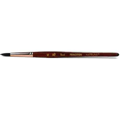 Princeton Neptune Series 4750 Synthetic Squirrel Brush – Short Handle Round 6  PRN4750R6