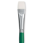 Princeton Summit 6100 Series White Synthetic Long Handle Brush for Oil & Acrylic - Bright 12