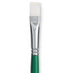 Princeton Summit 6100 Series White Synthetic Long Handle Brush for Oil & Acrylic - Bright 8