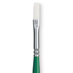 Princeton Summit 6100 Series White Synthetic Long Handle Brush for Oil & Acrylic - Flat 2