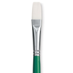 Princeton Summit 6100 Series White Synthetic Long Handle Brush for Oil & Acrylic - Flat 8