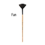 Princeton 6450 Series Catalyst Polytip Bristle Brush - Short Handle Fan 1