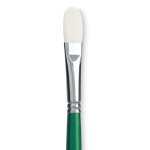 Princeton Summit 6100 Series White Synthetic Long Handle Brush for Oil & Acrylic - Filbert 8