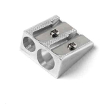 Pacific Arc Double Hole Metal Pencil Sharpener  PAML-1006