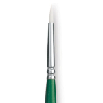 Princeton Summit 6100 Series White Synthetic Long Handle Brush for Oil & Acrylic - Round 1