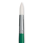 Princeton Summit 6100 Series White Synthetic Long Handle Brush for Oil & Acrylic - Round 12