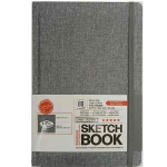 Royal & Langnickel Hardbound Grey Sketchbook 5.5x8.5, 81lbs, 80 sheets  ROYSKTGRY-58