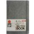 Royal & Langnickel Hardbound Grey Sketchbook 5.5x8.5, 81lbs, 80 sheets  ROYSKTGRY-58