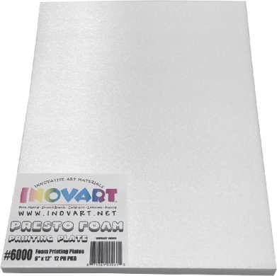 Inovart Presto Foam Printing Plates 9" x12"- 12pkg  INO6000