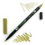 Tombow Dual Brush Pen -Green Ochre 076