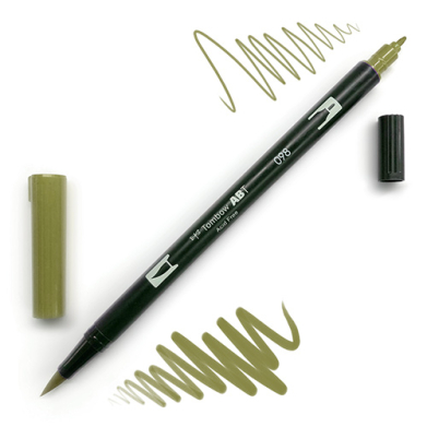 Tombow Dual Brush Pen -Avocado 098
