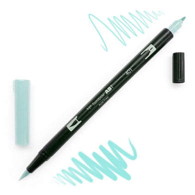 Tombow Dual Brush Pen -Aqua 401