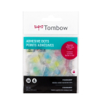 Tombow Permanent Adhesive Glue Dots Assorted Colors 100ct   TM52139