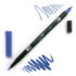 Tombow Dual Brush Pen -Navy Blue 528