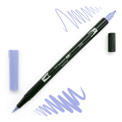 Tombow Dual Brush Pen -Mist Purple 553