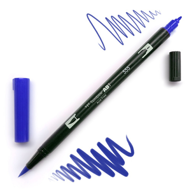 Tombow Dual Brush Pen -Ultramarine 555