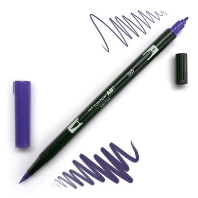 Tombow Dual Brush Pen -Jet Blue 569