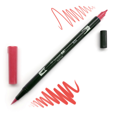 Tombow Dual Brush Pen -Persimmon 835