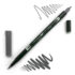 Tombow Dual Brush Pen -Cool Gray 12  N35