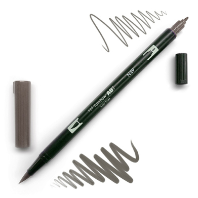 Tombow Dual Brush Pen -Warm Gray 8  N49