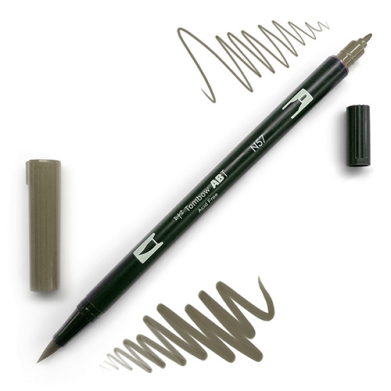 Tombow Dual Brush Pen -Warm Gray 5  N57