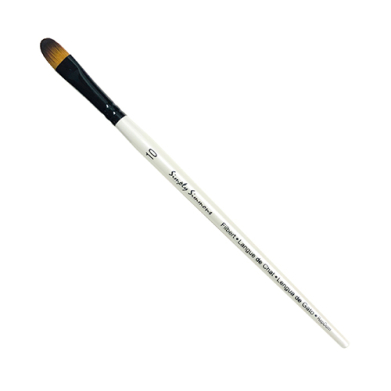 Daler Rowney Simply Simmons Mixed Media Brush - Short Handle, Filbert, Size 10 DR255067010