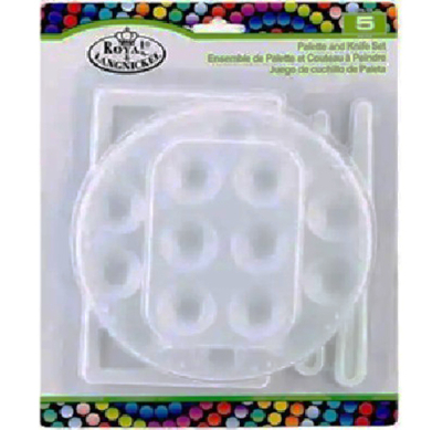 Royal Langnickel Cool Art Plastic Palettes & Knives  RTN-129