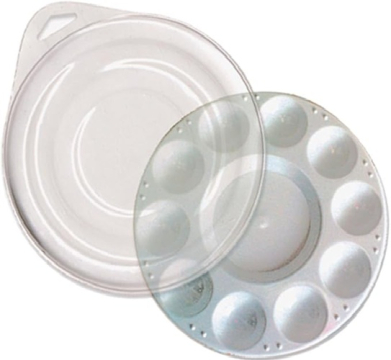Royal Langnickel Essentials Plastic Round Paint Palette w/ Lid - 10 Wells RD306