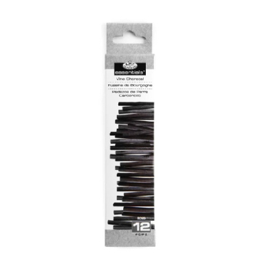 Royal Langnickel Essentials Vine Charcoal 12ct   ROYRD89