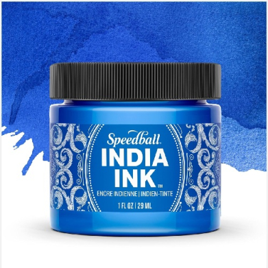 Speedball India Ink 1oz - Sapphire  003209