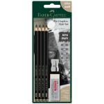 Faber Castell Pitt Graphite Matt Pencil Set (2B, 6B, 10B,14B)  115298