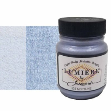 Jacquard Lumiere Metallic Fabric Paint - (2.25oz/70ml) Neptune 1536