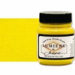 Jacquard Lumiere Metallic Fabric Paint - (2.25oz/70ml) Solar Yellow 1540