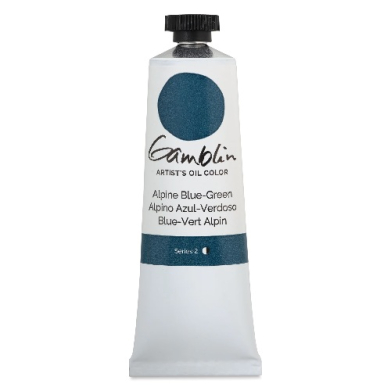 Gamblin Artists Oil Colors  (1.25oz/37ml) Alpine Blue-Green 1026