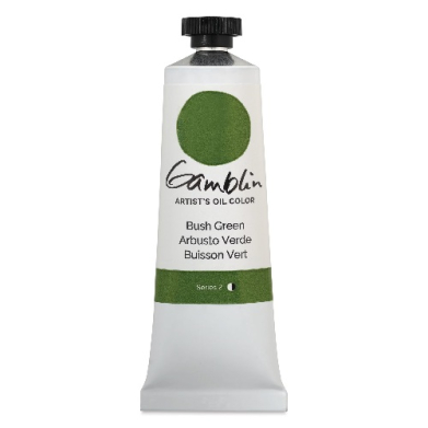 Gamblin Artists Oil Colors  (1.25oz/37ml) Brush Green  1090
